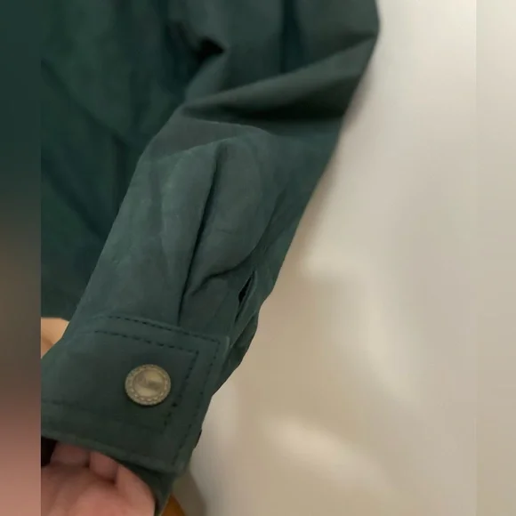 Fluid Internationale~Men’s~Vtg.~Dark Green~Genuine Leather~Bomber Jacket~Size XL - Picture 8 of 16